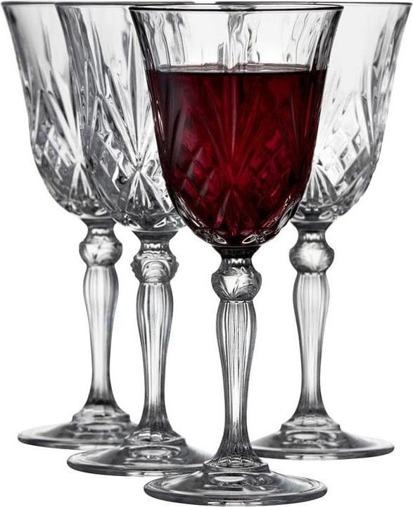 Lyngby Rotweinglas 4er Set (27 cl, 4 Gläser, Rotweingläser)