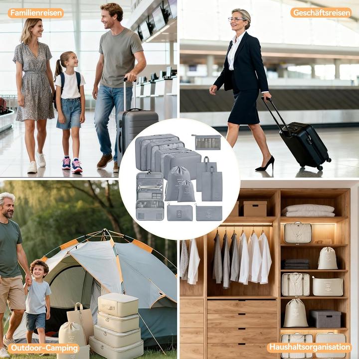 Produktbild Chijoo 12-teiliges Koffer-Organizer-Set