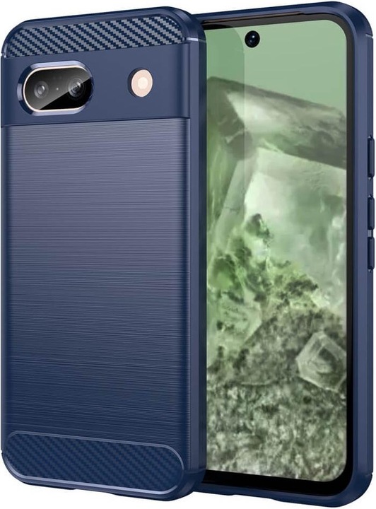 Produktbild Cover-Discount Google Pixel 8a - Metall Carbon Look Hülle (Google Pixel 8a)