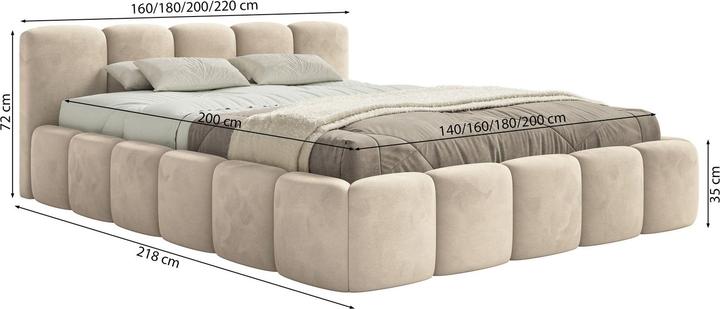 Produktbild Selsey Cloudy Low (200 x 200 cm)