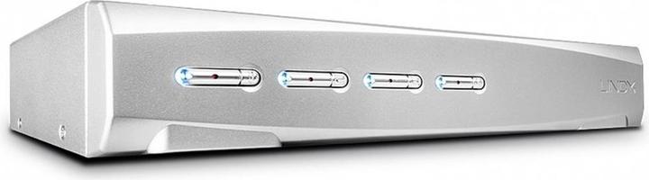 Actual product image Lindy 4 Port DVI-I Single Link USB 2.0 and Audio KVM Switch Pro
