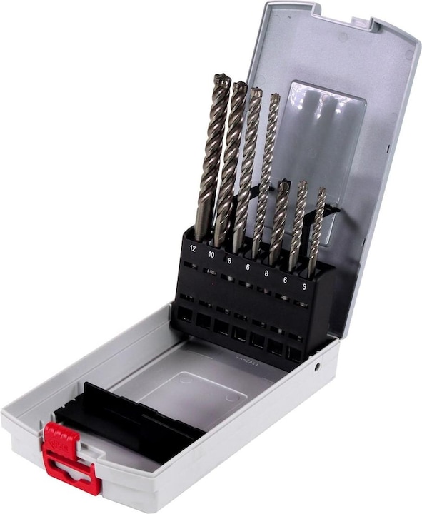 Actual product image Bosch Professional Zubehör SDS-plus drill bit set 7X (5.0 mm, 6.0 mm, Ø 8.0 mm, 12.0 mm, 10.0 mm)