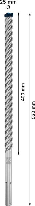 Immagine prodotto Bosch Professional Zubehör Expert SDS max-8X Hammerbohrer (25 millimetri)