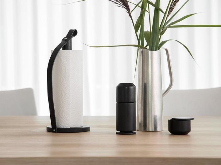 Immagine prodotto Piffany Copenhagen byWirth Hands On Table Portasciugamani in pelle, metallo, quercia marrone, legno