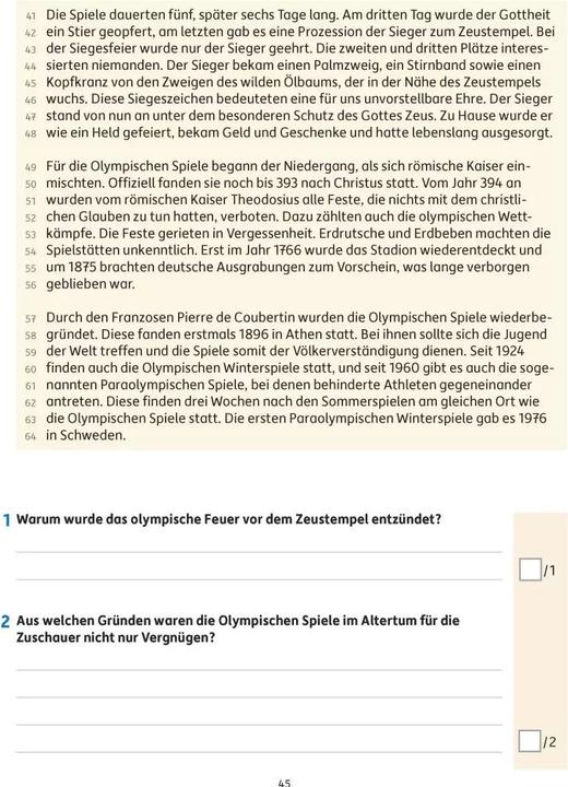 Produktbild Lesetests in Deutsch - Lernzielkontrollen 4. Klasse (Deutsch, Gerhard Widmann, 2023)