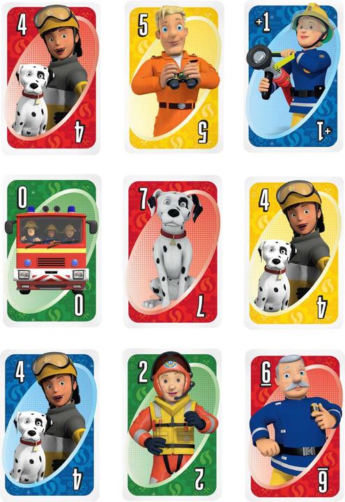 Produktbild UNO Junior Feuerwehrmann Sam (Englisch, Französisch, Deutsch, Italienisch)