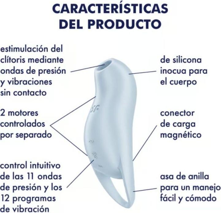 Nährwerte und Zutaten Satisfyer Pocket Pro 1 Klitoris-Stimulator Hellblau