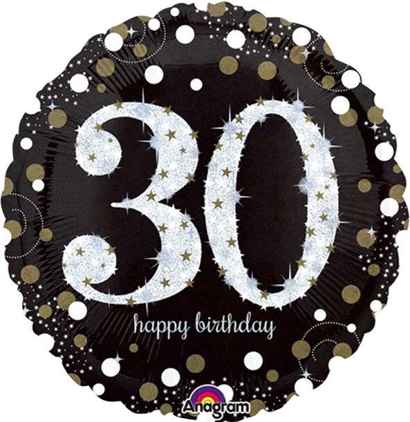 Produktbild Amscan Ballon 30 Jahre "Froher Geburtstag" (1 x)