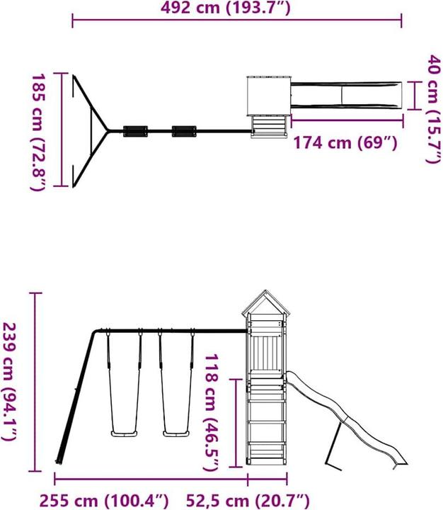 Immagine prodotto vidaXL Spielturm
