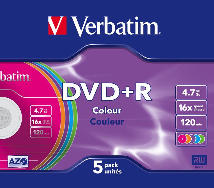 Produktbild Verbatim DVD+R Medien 4.7GB,16x,5er Pack (5 x)