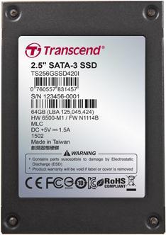 Produktbild Transcend SSD420I Industrial - 64 GB SSD - intern - 2.5" (6.4 cm) (64 GB, 2.5")