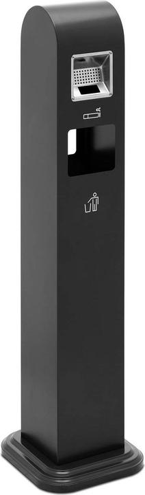 Ulsonix Outdoor Standing Ashtray - with waste bin - for outdoors & indoors - lockable - 32 x 30 x 120 cm