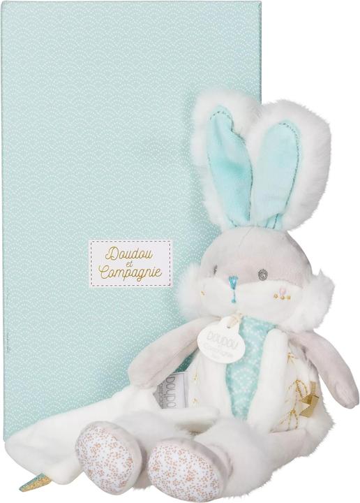 Actual product image Doudou et Compagnie Plush bunny in gift box