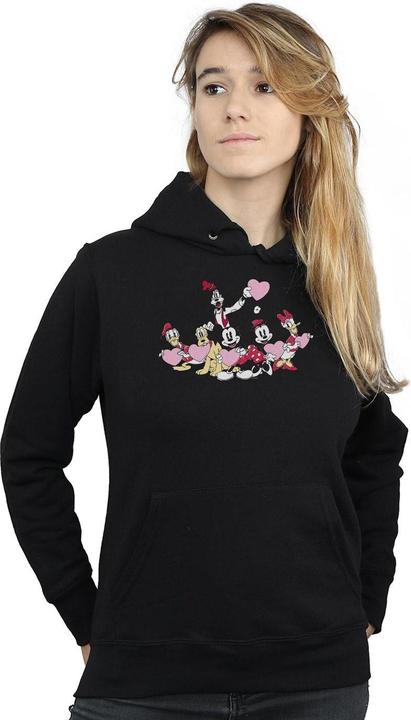 Actual product image Disney Womens/Ladies Mickey Mouse Love Friends Hoodie (XL)