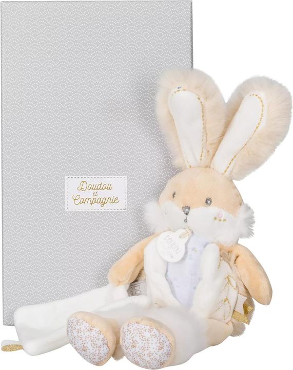 Actual product image Doudou et Compagnie Plush bunny in gift box