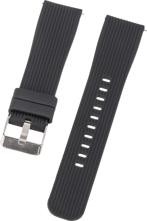 Produktbild Peter Jäckel Armband 20mm Single Silicon Black (20 mm, Silikon)