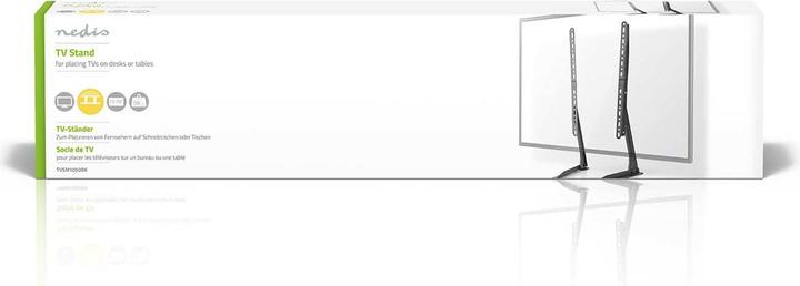 Actual product image Nedis Fixed TV stand / 13-70 / maximum supported screen weight: 50 kg / adjustable vore (50 kg, 13" - 70")