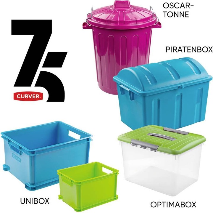 Actual product image Curver 259568 Storage box Optima Classic 75th anniversary edition lilac 1 pc. (30 l)