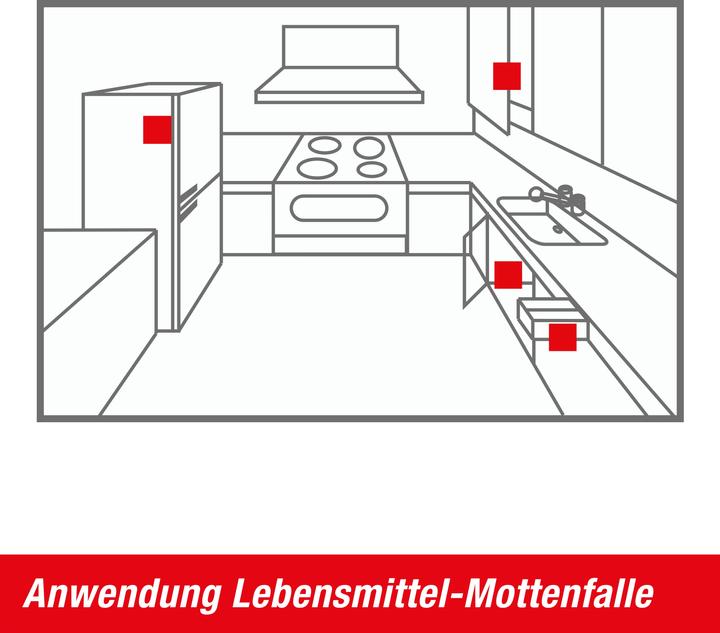 Produktbild Swissinno Lebensmittelmottenfalle 2er inkl. Pheromon-Lockstoff