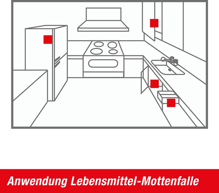 Immagine prodotto Swissinno Lebensmittelmottenfalle 2er inkl. Pheromon-Lockstoff
