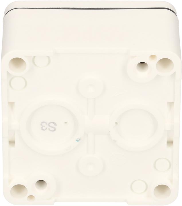 Actual product image Mica AP wet pushbutton white IP54 illuminated