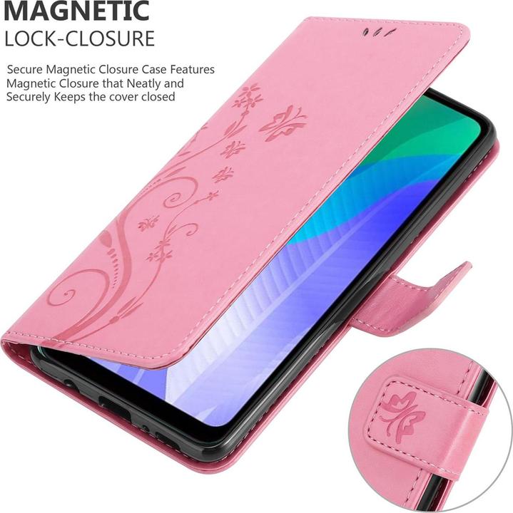 Actual product image Cadorabo Flower Book Cover (Huawei Y6p)