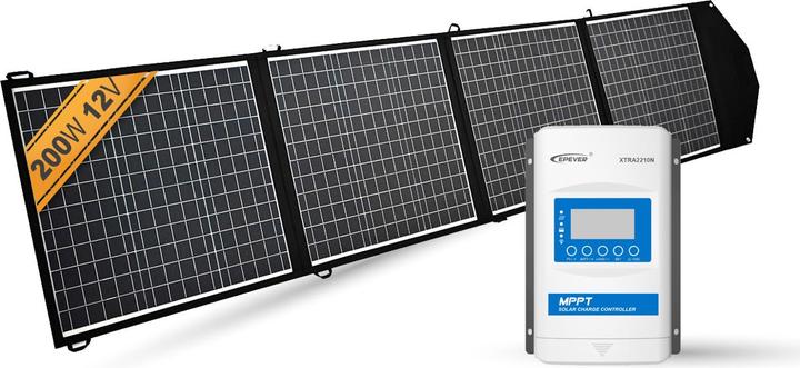 Image du produit Enjoy solar Panneau solaire pliable Helios - 200W/12V Set (200 W, 4.50 kg)