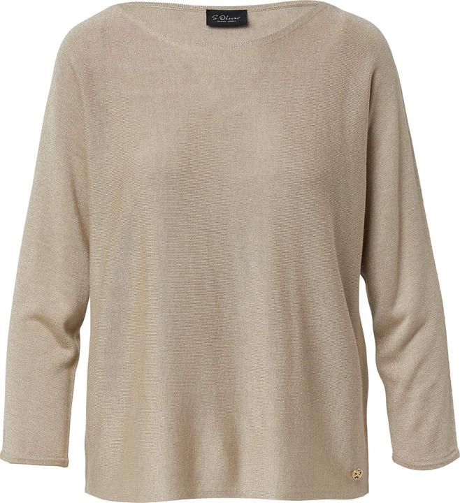 Produktbild s.Oliver Strickpullover Strickpullover mit Glitzergarn und 3/4-Fledermausärmeln (42)