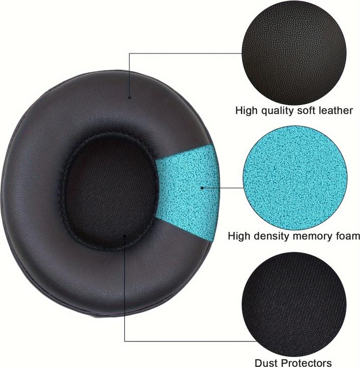 Image du produit PhoneLook Coussinets oreillettes remplacement pour casque Beats Solo 2 / 3 (set de 2 pièces) (Beats Solo3)