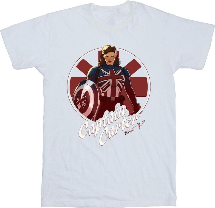 Actual product image Mens What If Captain Carter T-Shirt (5XL)