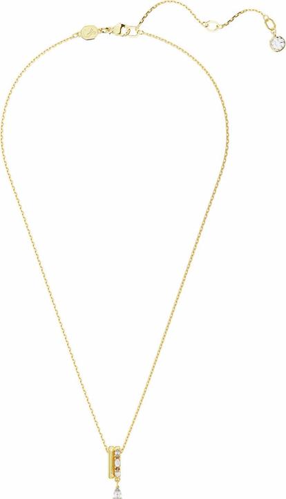 Produktbild Swarovski Dextera Halskette Verschiedene Schliffe Weiss Gold (Swarovski Kristall, 38 - 43 cm)