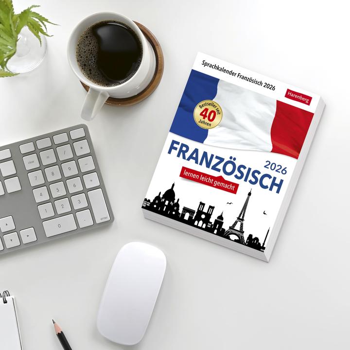 Produktbild Harenberg Französisch Sprachkalender 2026 - Französisch lernen leicht gemacht - Tagesabrei (Deutsch)