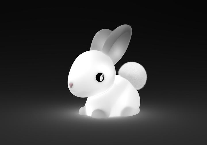 Image du produit Dhink Medium Nightlight Bunny Soft Touch Rechargeable