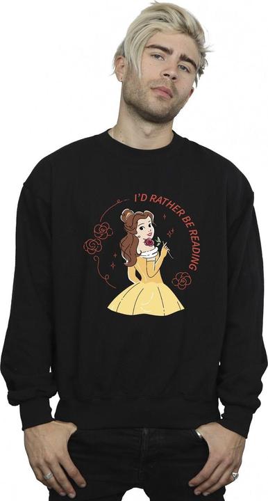 Immagine prodotto Disney Felpa in cotone da uomo Beauty And The Beast I'd Rather Be Reading (XL)