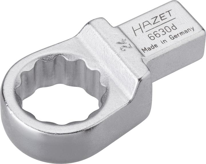 Produktbild HAZET Einsteck-Ringschlüssel 6630D-24 ∙ Einsteck-Vierkant 14 x 18 mm ∙ Aussen Doppel-Sechskant-Tract… (24 mm)