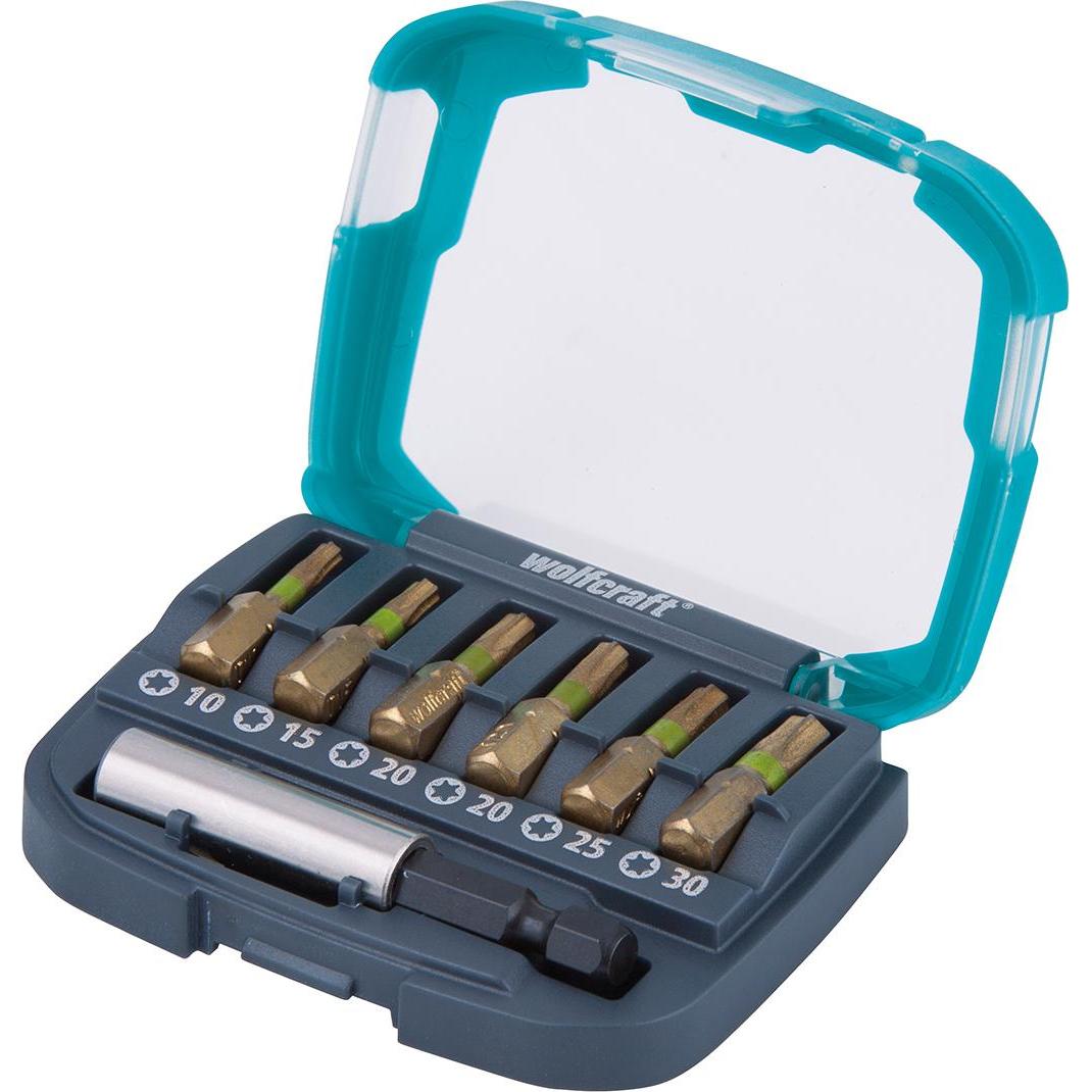 wolfcraft, Bits, 1 Bit-Box 7-teilig (TORX® (T 10–30))
