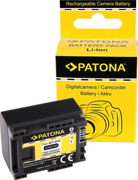 Produktbild Patona Akku f. Canon BP819 BP827 BP808 BP809 HF100 HG-20 wireless (Kamera Akku)