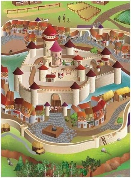 Actual product image Achoka Medieval Castle Playmat, 100x150cm (100 x 150 cm)