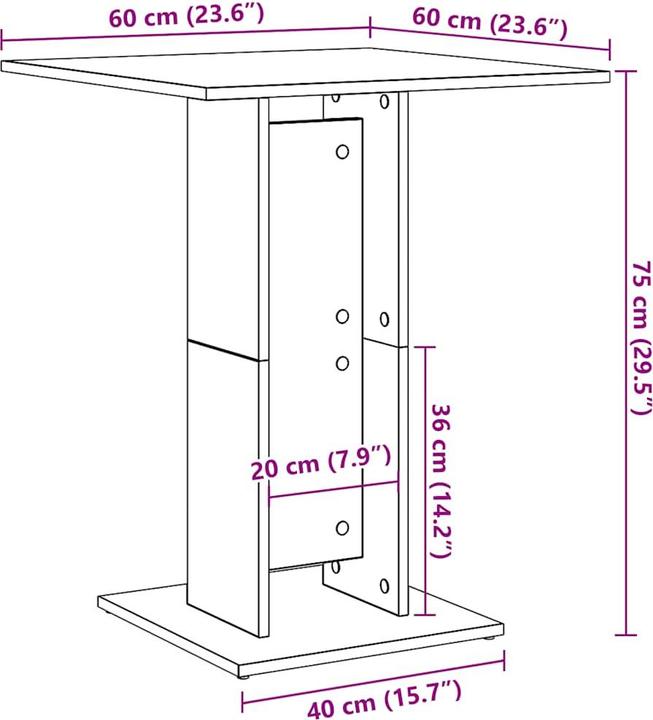 Produktbild vidaXL Ambra (70 x 35 x 55 cm)