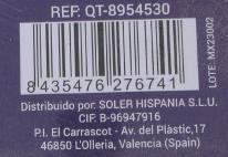 Valeurs nutritives et ingrédients Quttin planche à découper 45x30x17cm avec trou