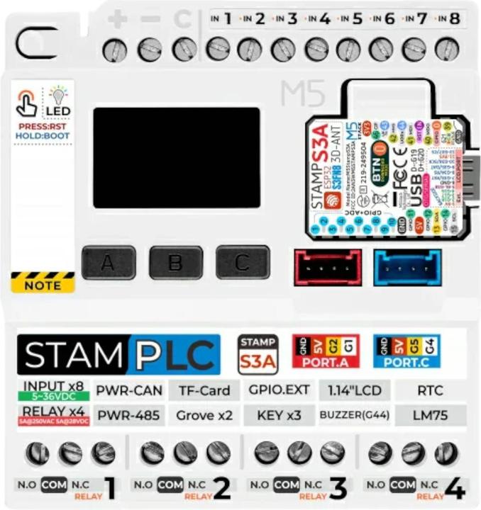 Actual product image M5Stack PLC Controller mit M5StampS3