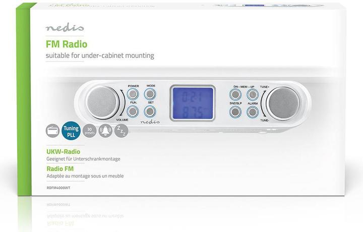 Produktbild Nedis Küche Radio FM-Radio Unterschrank-Radio 30 voreingestellte Sender Display mit automatischem D (FM)