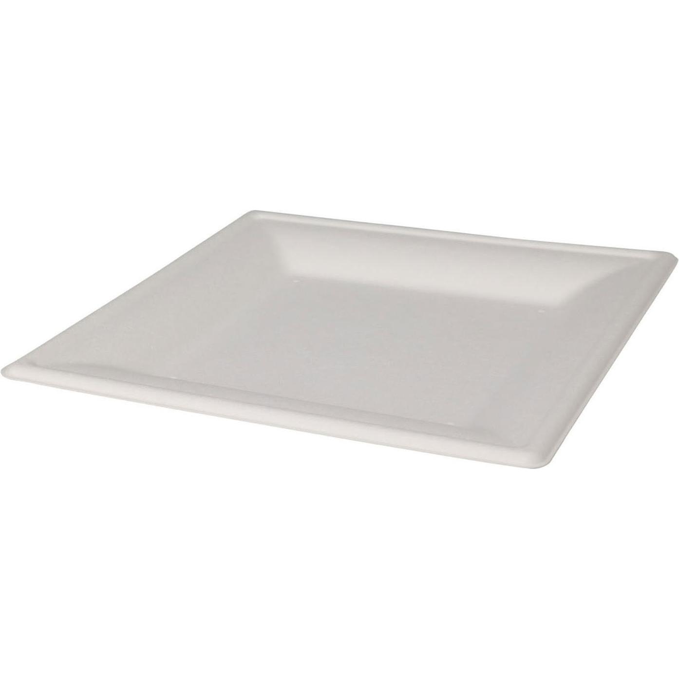 Einweggeschirr, Einwegteller Quadrat 20cm, 8 Stk. (8 x)