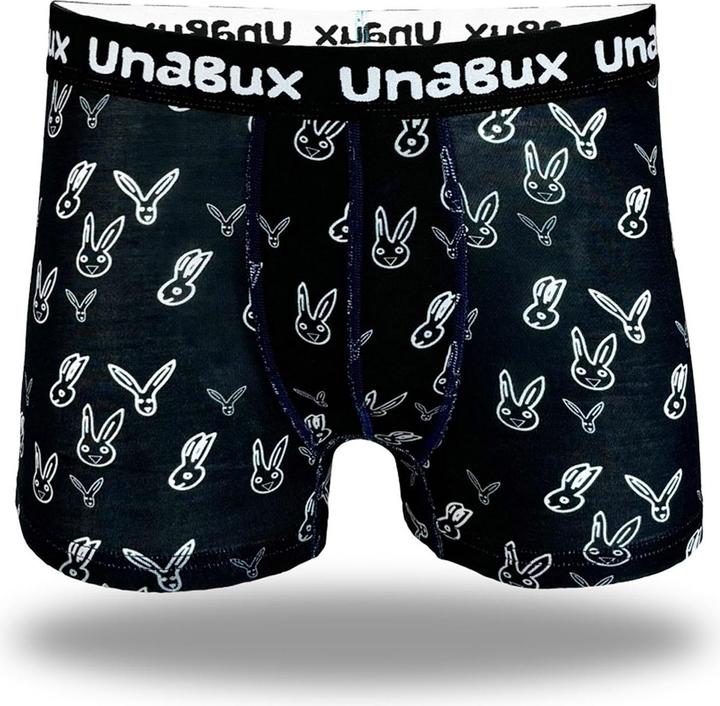 Immagine prodotto Unabux Boxer BLACK WHITE RABBIT (XXL, Confezione singola)