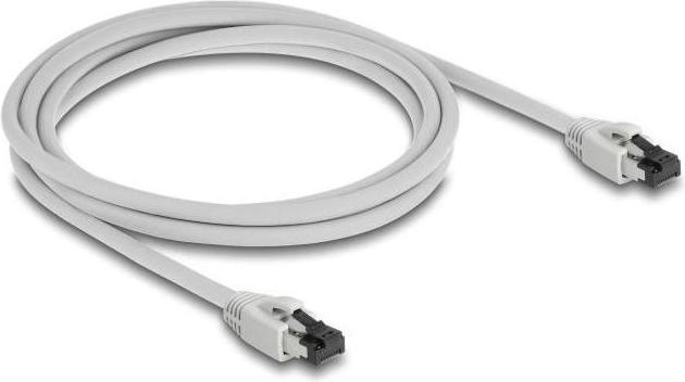 Immagine prodotto Delock Cavo di rete RJ45 Cat.8.1 S/FTP 2 m fino a 40 Gbps grigio (S/FTP, CAT8.1, 2 m)