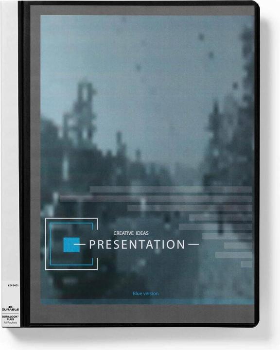 Actual product image Durable Display book Duralook Plus A4 Black, 40 pockets (A4, 1x)