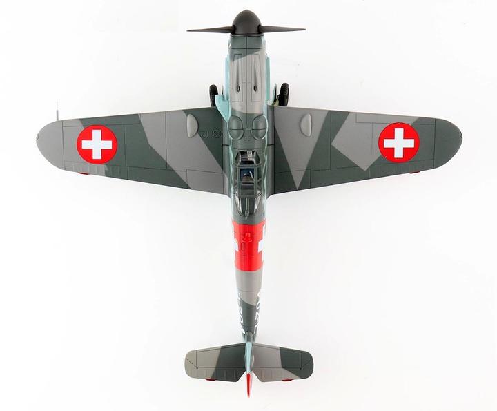 Image du produit Hobby Master Messerschmitt BF 109G-6, ÉCHELLE 1:48, J-704 Fliegerkompanie 7 Swiss Air Force. Me