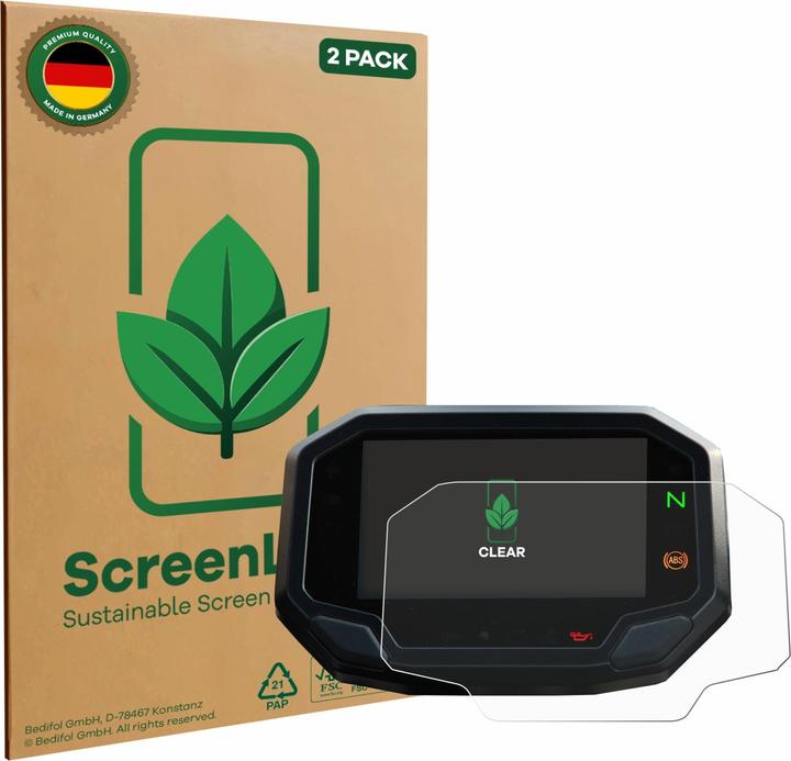 Actual product image ScreenLeaf Screen Protector sustainable Screen Protection, clear, anti-scratch