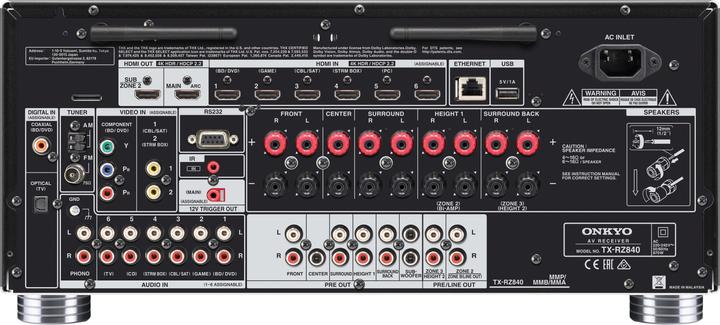 Immagine prodotto Onkyo TX-RZ840 (9.2 canali, AM, FM)