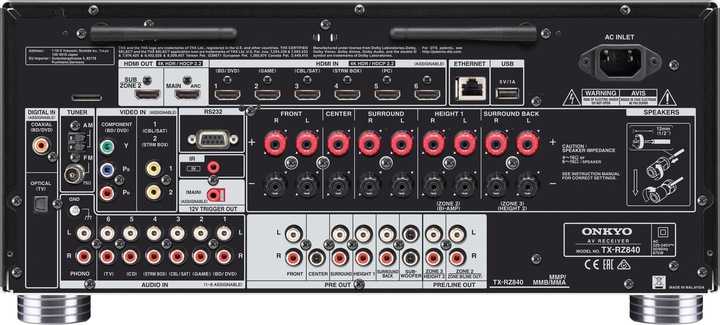 Actual product image Onkyo TX-RZ840 (9.2 Channel, AM, FM)
